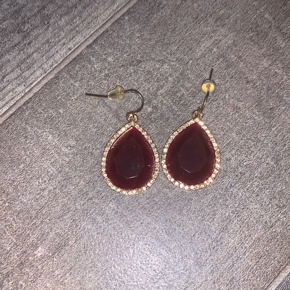 Burgundy Gorgeous earrings